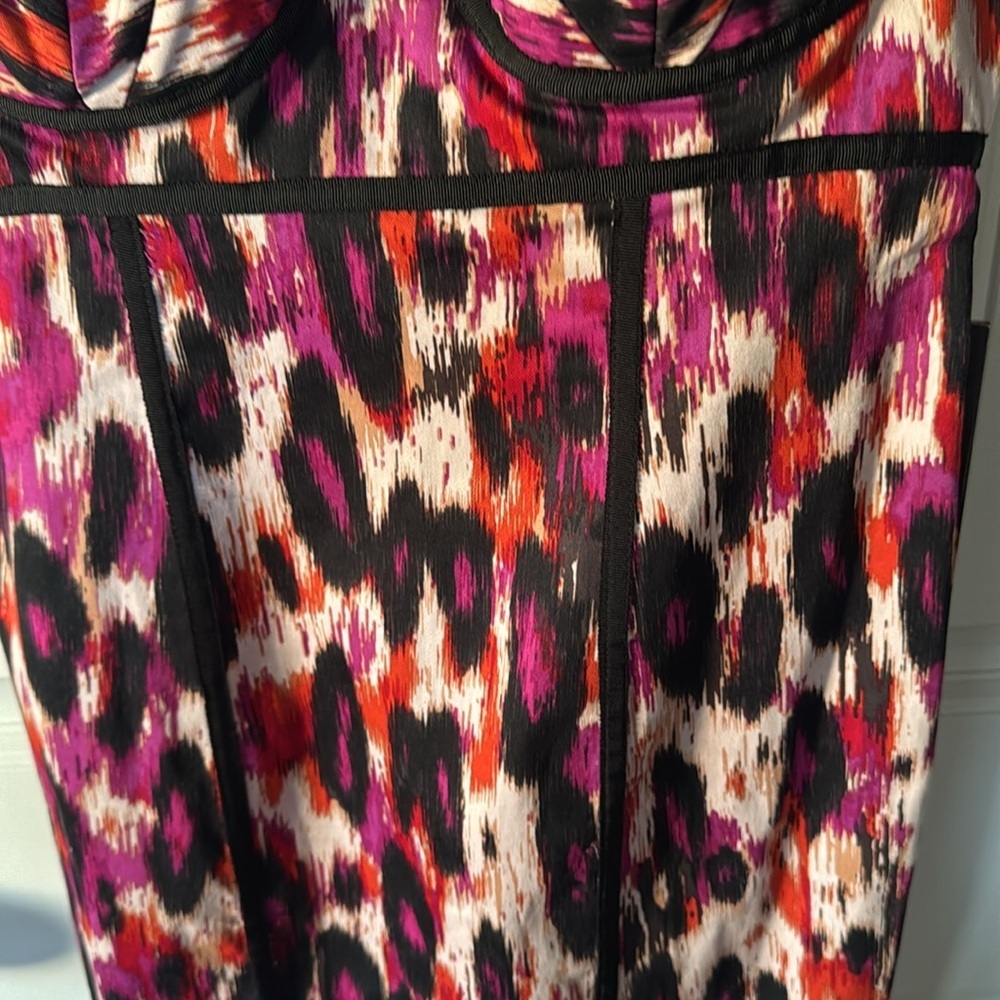 Multicolored Fitted Dress 4 - Picture 2 of 4